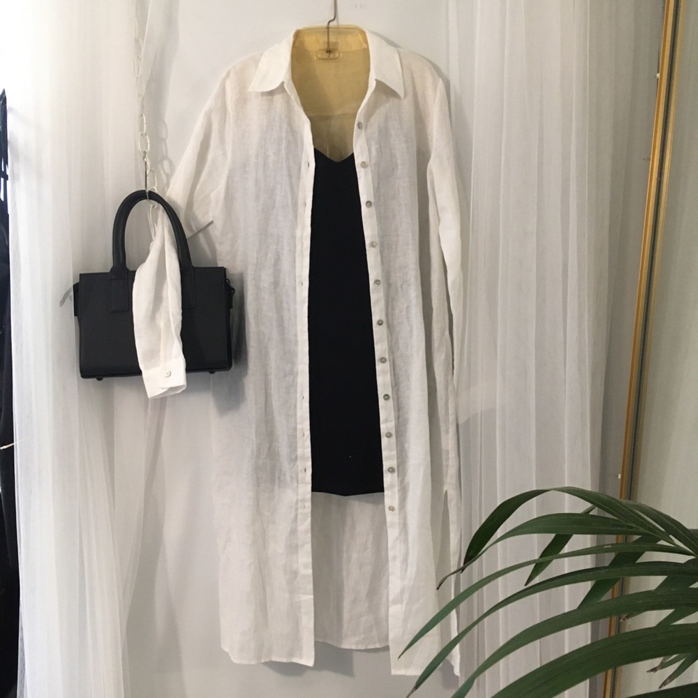 Linen Button-up Dress π - Picture 15 of 16